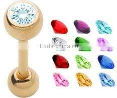 Flexible transparent eyebrow retainer ring accessory body piercing jewelry