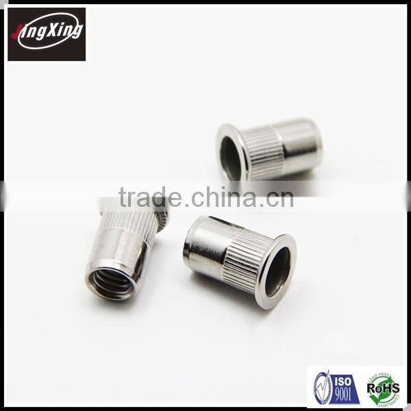 good quality M3-M12,1/4-20,3/8-16 stainless steel flat head rivet nut