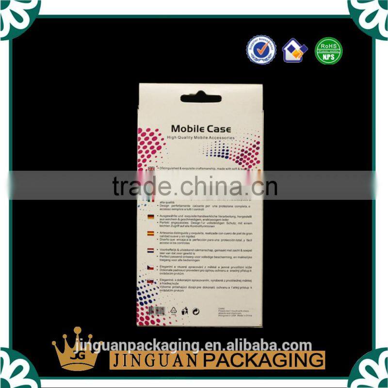 Luxury fashion packaging high quality plastic mobile phone case packaging