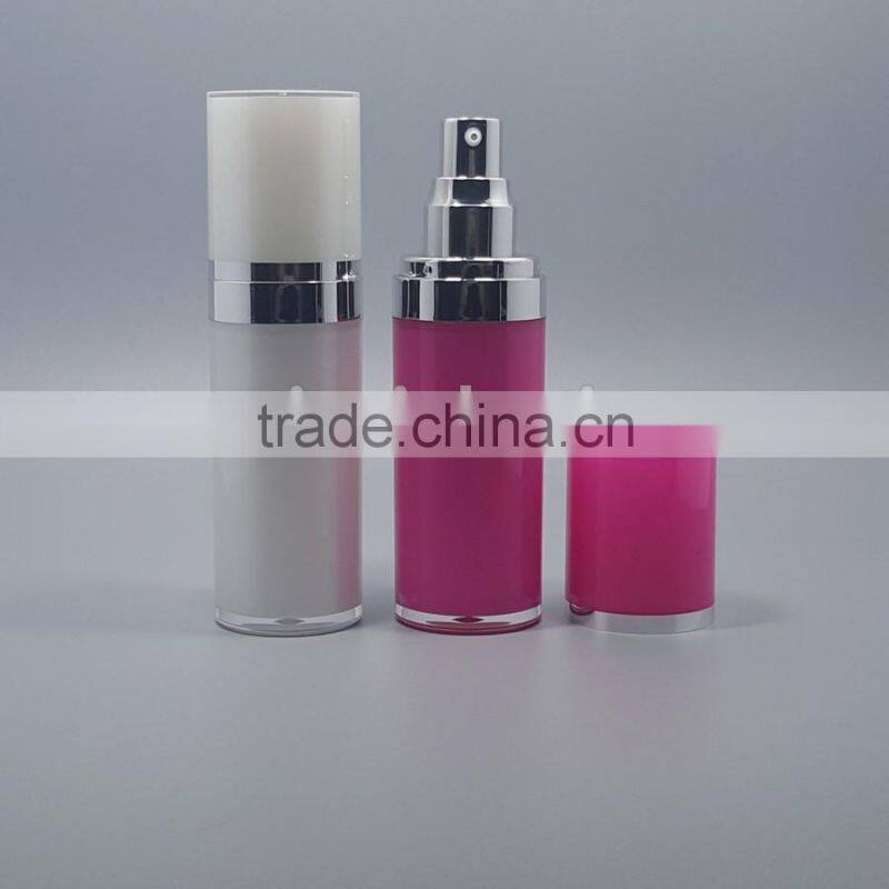 15ml 30ml 50ml square cosmetic lotion pump acrylic bottle, plastic cosmetic lotion pump acrylic bottle with high quality