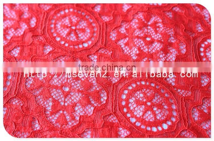 Fashion Design Polyester with spandex Lingerie Stretch fabric in Red