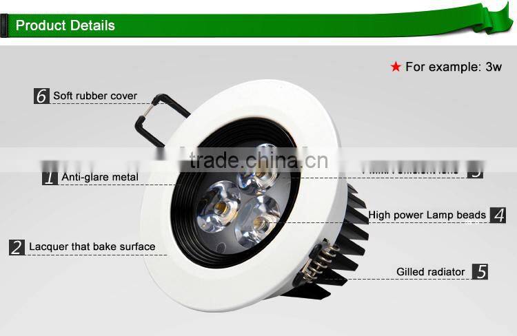 SAA CE PHM Lutron Dimmer 3w led downlight dimmable