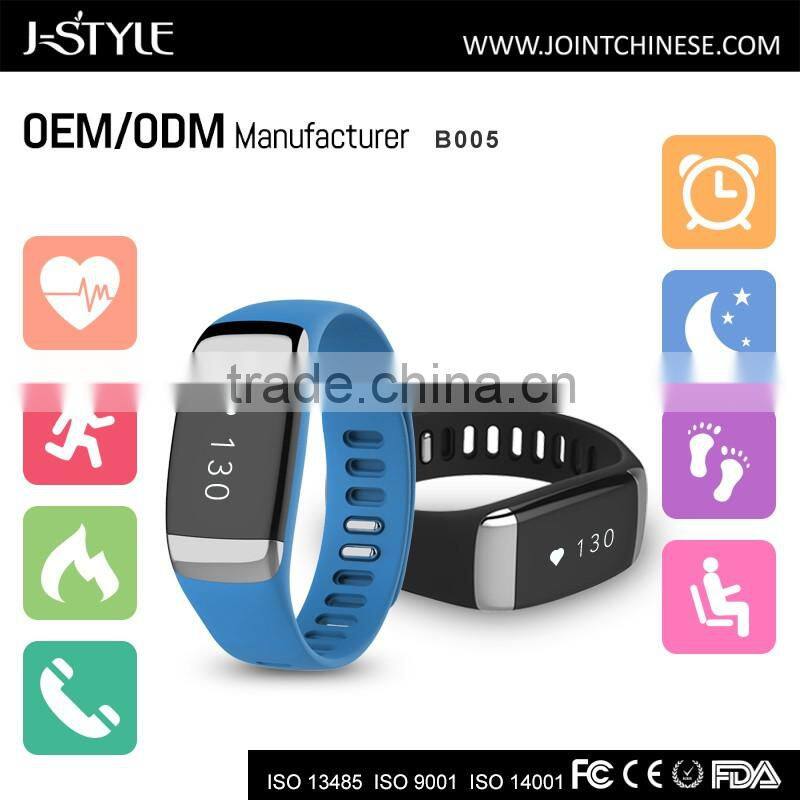 J-Style Bluetooth ecg wristband with accurate heart rate monitor & Electrocardiogram multifunctional activity tracker
