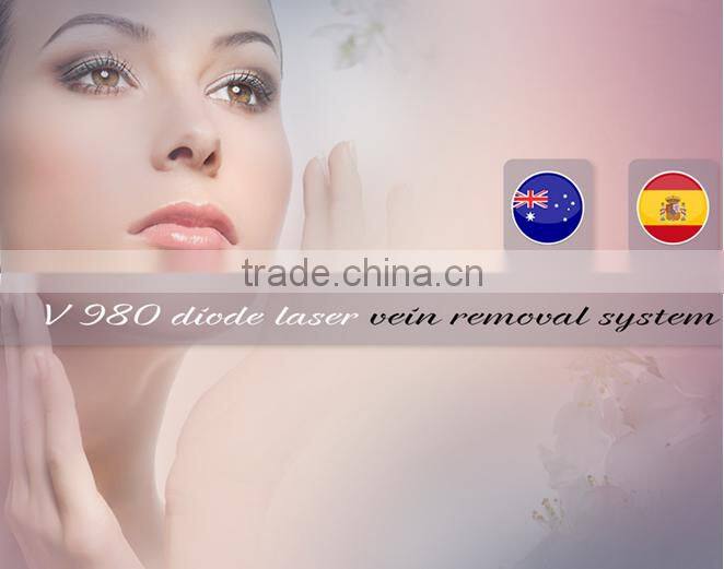 980nm diode laser medical CE HOT! Vascular Vein Removal Machine/ Spider Vein Removal