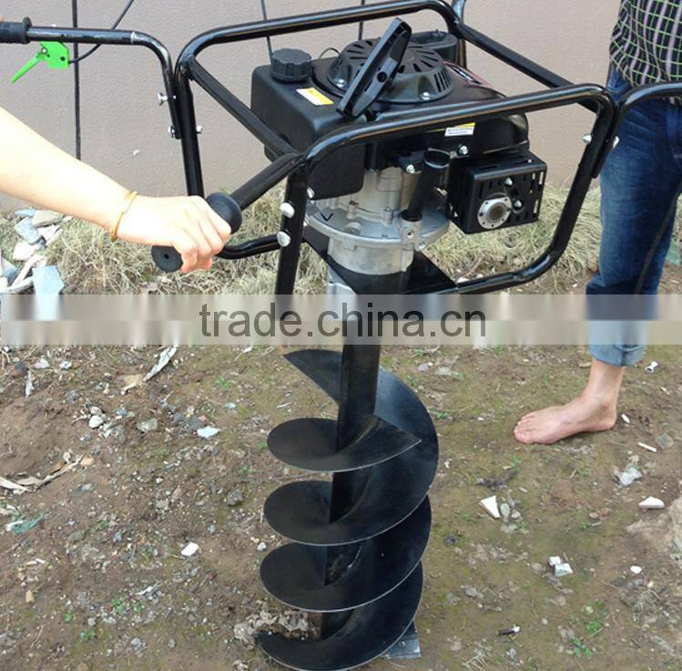 New type four-stroke powered earth auger drill