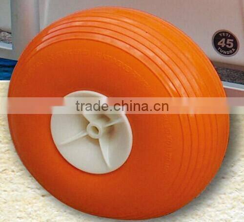 Rubber boat dollies ballon wheel with plastic rim