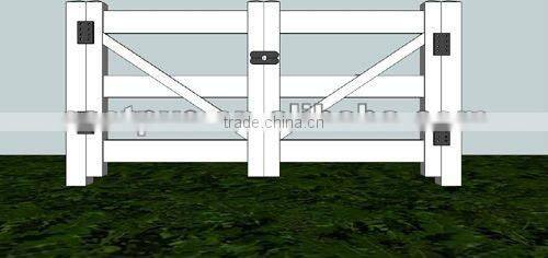 cross buck pvc horse fence
