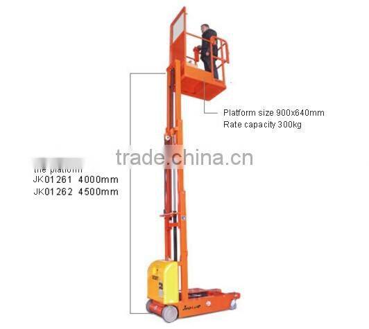 Electric Stacker Battery Operated Aerial Platform Order Picker Truck