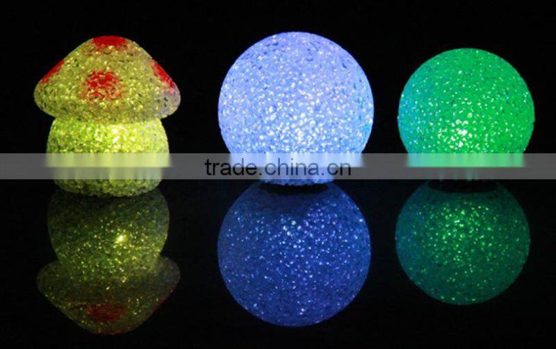 romantic dreamlike colorful crystal ball particle night light 8cm