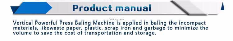 Filling at the price Vertical Baler/baler equipment
