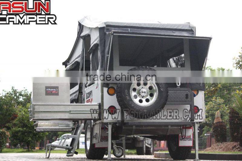 Hot selling outdoor off road hard floor camping trailer