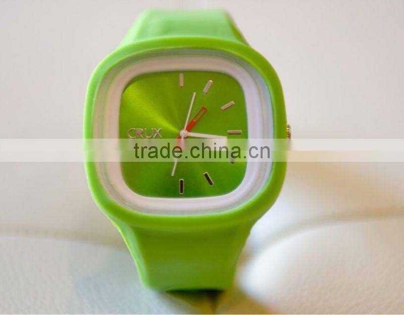 fashion silicone watch with custom logo for promotion