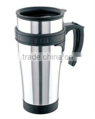 BPA free double wall travel mug travel cup with lid