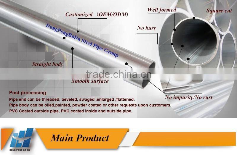 round gi tubes in stock 219mm erw carbon pre galvanized pipe