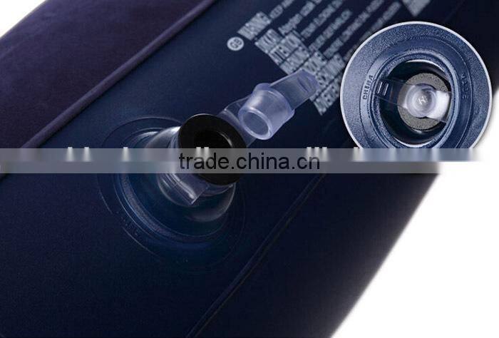 inflatable flocked pvc air mattress bed MAT00010