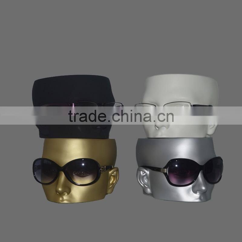 Fashional wholesale realistic head mannequin for sunglasses display