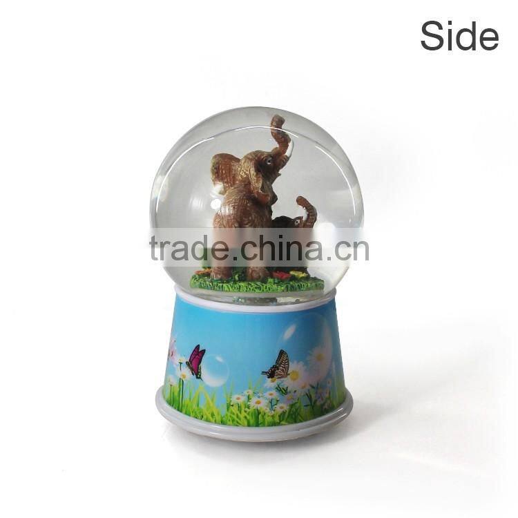 Resin musical custom made snow globe