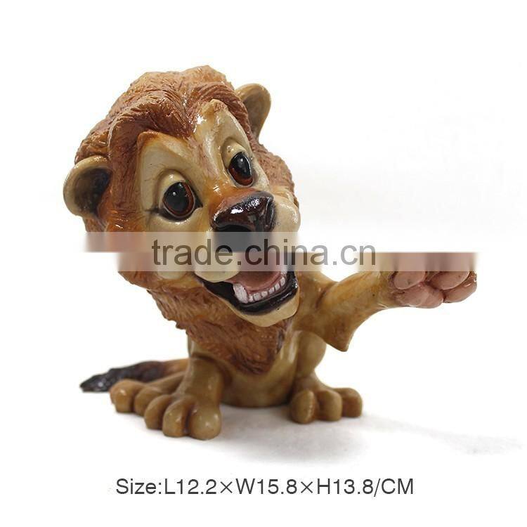 Ceramic customized small lion figurine