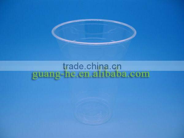 PLA Cold Drink Cups 300ml of polylactide Raw Material/eco cold drink cup with straw