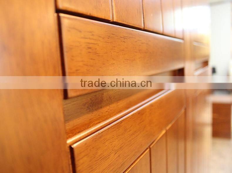 Wooden Wardrobe Design with top cabinet