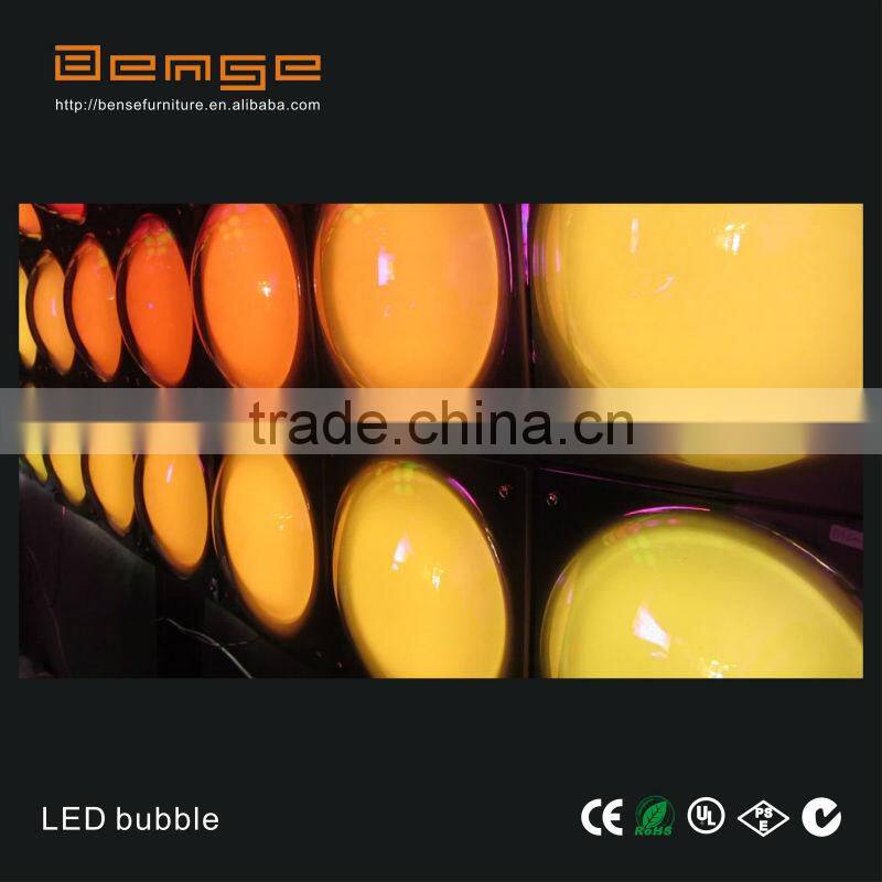 2015 Best Hot sales LED Disco Bubble Panel Wall Light with Mirror 80*80CM
