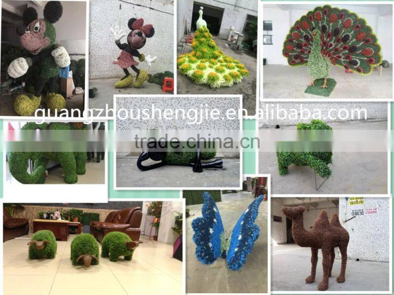 SJLJ13555 landscaping artificial giraffe topiary frame animal