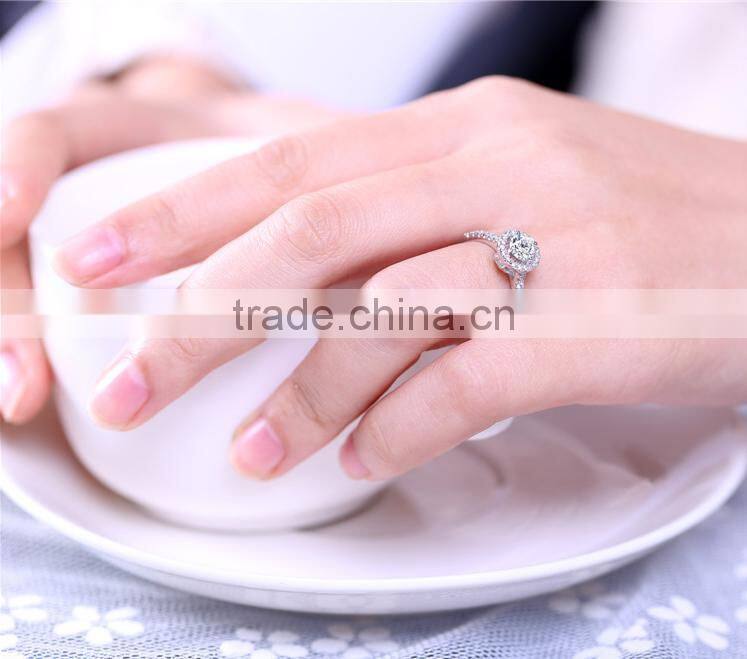 Wholesale Stock Small Order Fashion Women High Quality Zircon Ring