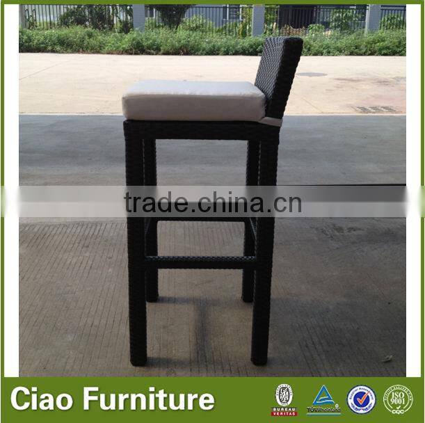 High top indoor bar chairs rattan furniture