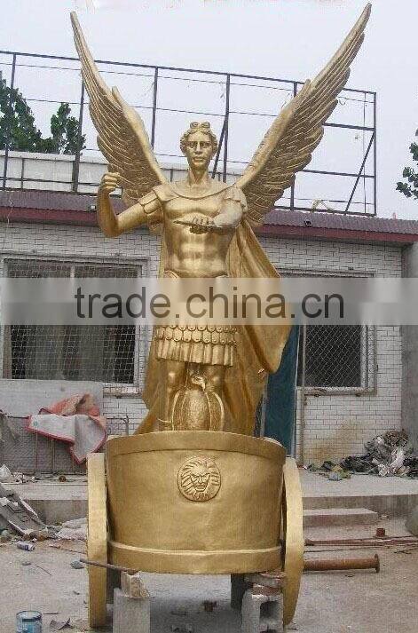 Garden life size casting bronze outdoor soldier statues