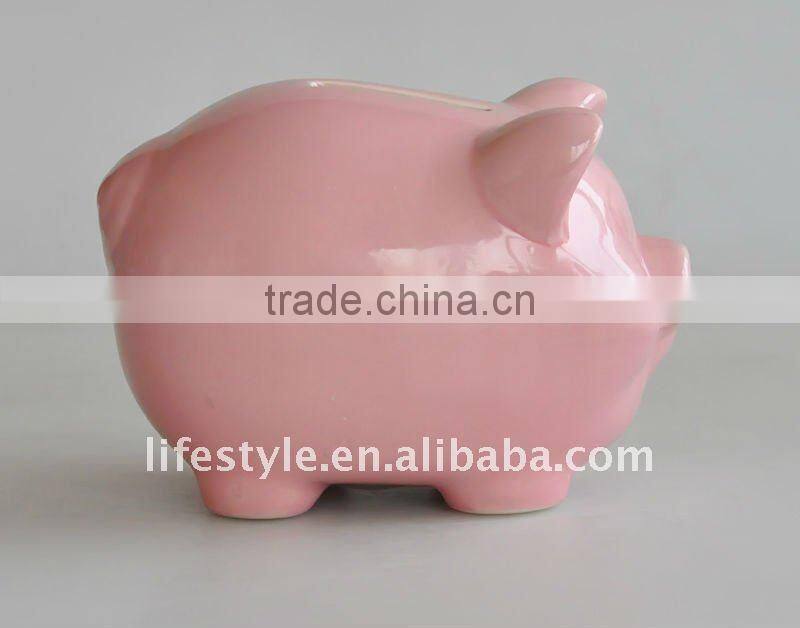 ceramic money box in pig shape