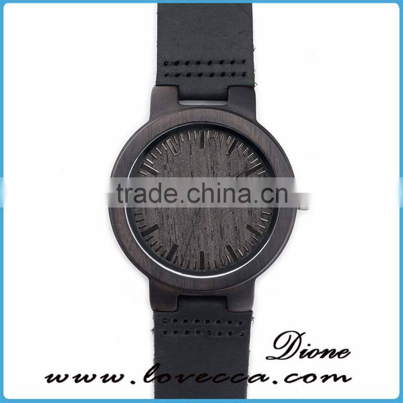Handmade personized wooden watch ,engraved bamboo wooden watch for men