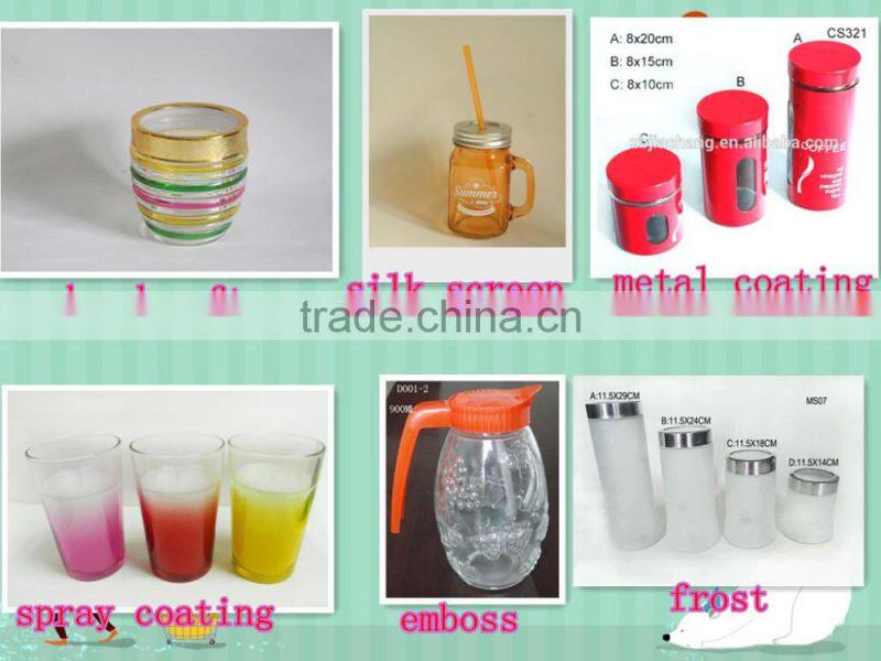 food grade airtight glass jar and glass lid