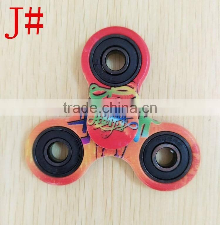 Promotional Stock Camo Color Tri-spinner Fidget Toy Finger Fidget Spinner Of Hand Fidget Spinner