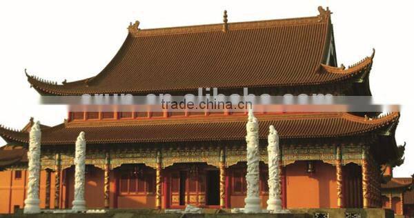 Chinese glazed roof tile /ceramic Semicircle-shaped Tile price