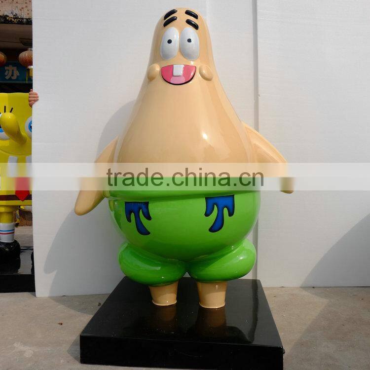 Movie FRP Patrick Star statue cartoon