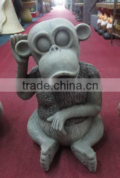 Home & garden decor fiberglass monkey statue