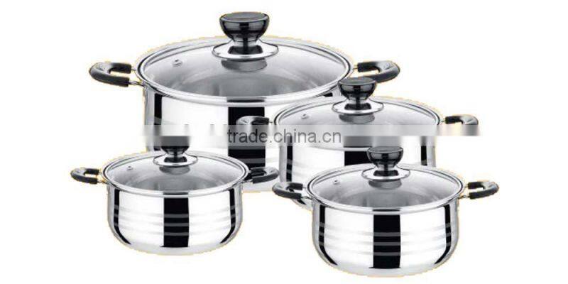 stainless steel 8pcs cookware set