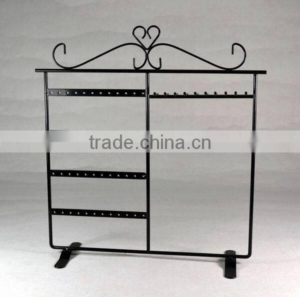 Metal jewelry display rack