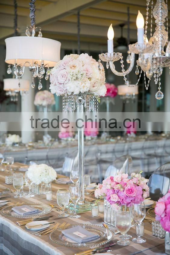 large crystal flower stand for event in many style