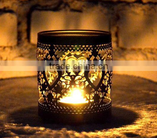 2016 square metal candle holder tealight holder small lantern
