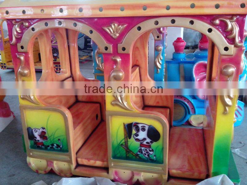 HIGH QUALITY FIBER REINFORCE PLASTIC AMUSEMENT PARK TOURIST ELECTRIC TRAIN