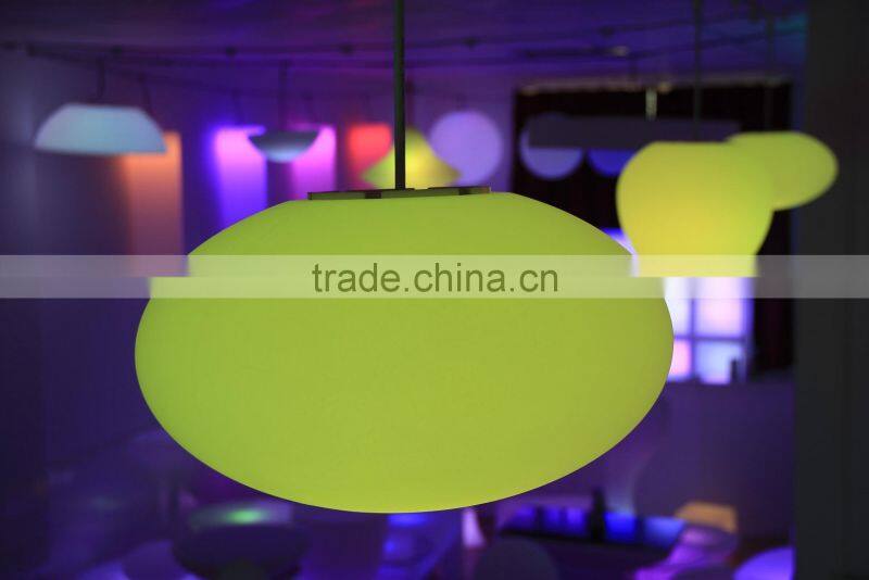 PE plastic color changing led lamp light led disco ball