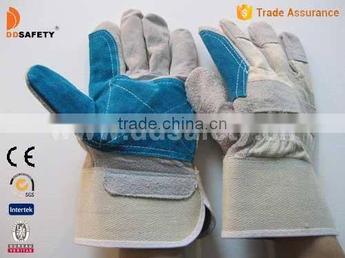 DDSAFETY Wholesale Promotion Cow Leather Gloves Safety Gloves