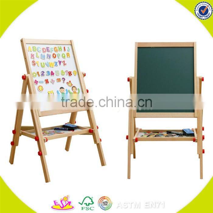 2017 wholesale new products kids wooden blackboard easel best sale children wooden blackboard easel W12B107