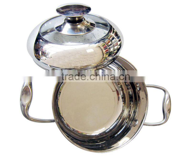 12pcs High quality with combined lid Stainless steel cookware pots set