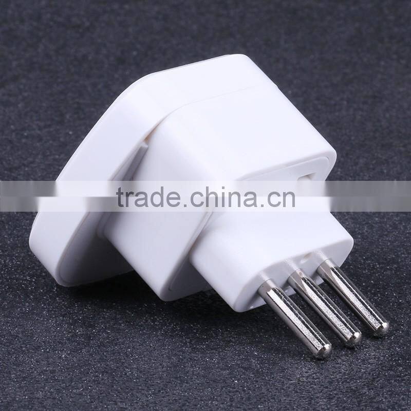 China suppliers 10/16A white universal plug travel adapter for italy