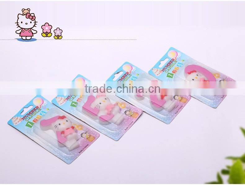 Carton Hello Kitty Cat Birthday Candle for Children