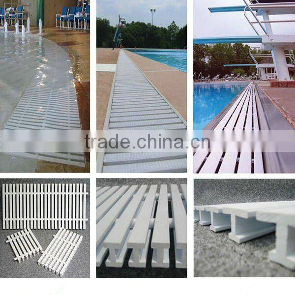 Swimming pool use 18cm 20cm 25cm 30cm PP or ABS plastic floor grating