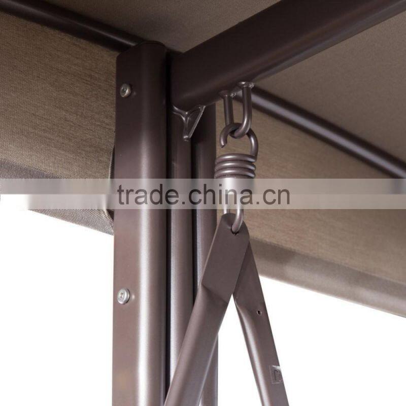 3 seat patio swing chair metal swing chair with steel frame for hot sale