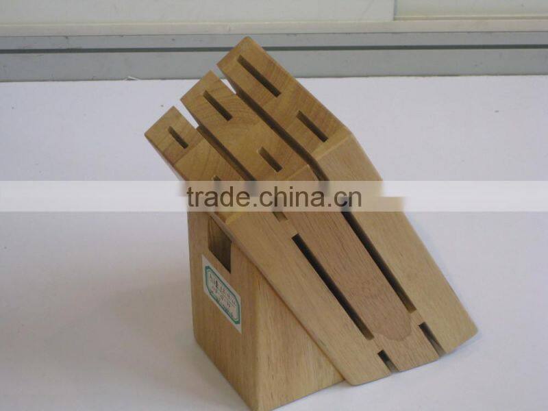 high quality wooden knife block